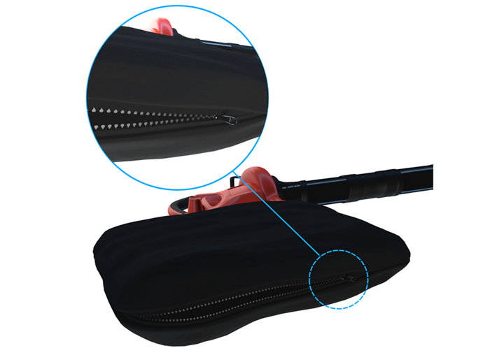 Sac d'aspiration avec zoom sur ouverture