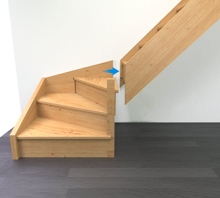 Préparer les éléments de l'escalier