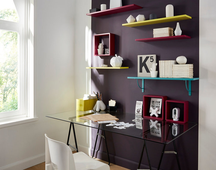 Tablettes murales différentes tailles et couleurs