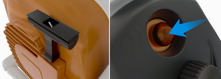 Zoom système de démarrage aspirateur souffleur