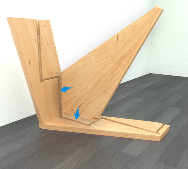 Préparer les éléments de l'escalier