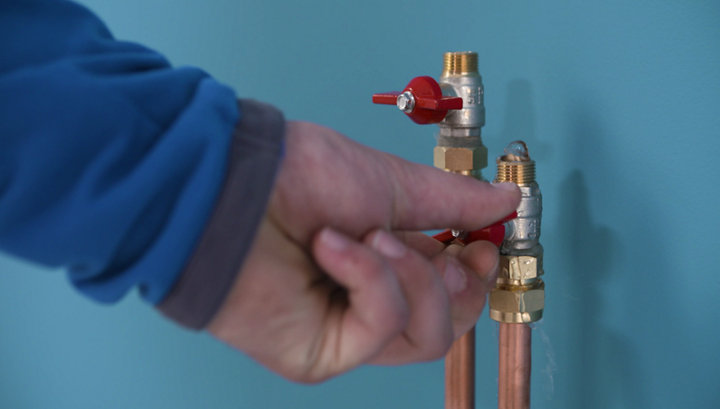 Ouverture de l'alimentation en eau générale