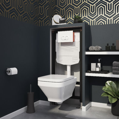 Le WC suspendu est de plus en plus tendance dans une salle de bains