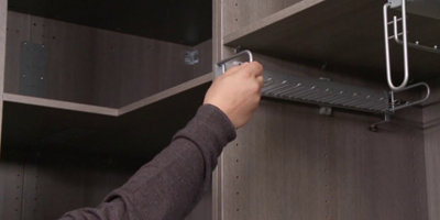 Installation des autres accessoires coulissants sans adaptation sur un cadre