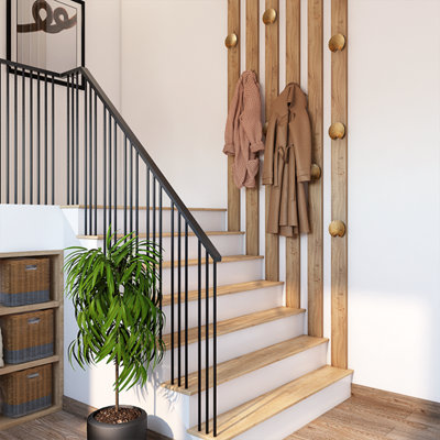 Exploiter l’espace sous l’escalier et l’escalier en lui-même