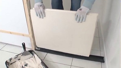 Encollage des carreaux