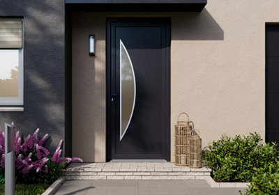 La porte d'entrée en PVC
