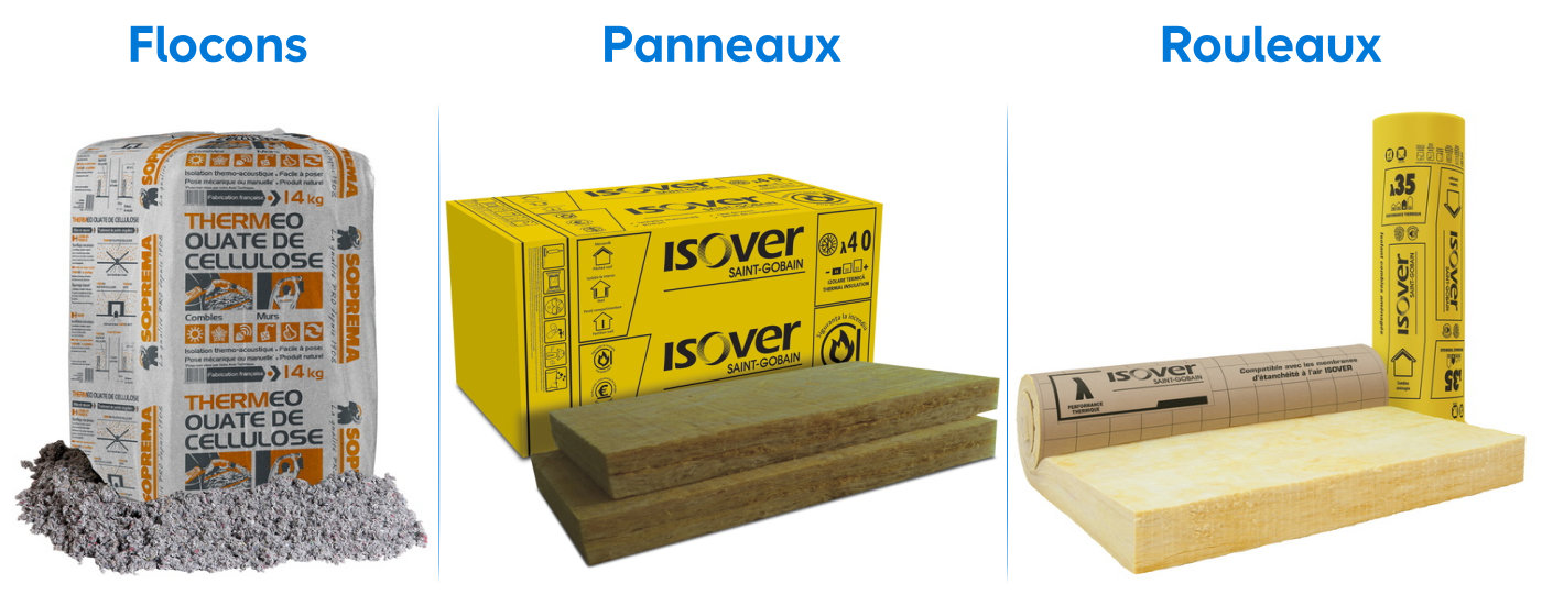 Types d'isolants thermique