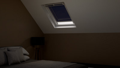 Illustration de l'occultation d'un store dans une chambre