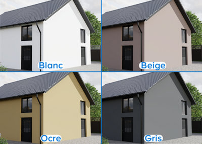 Illustration des coloris de façade les plus courants