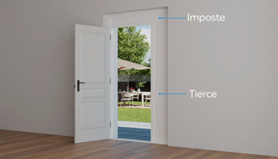 Schéma de l'imposte et d'une tierce