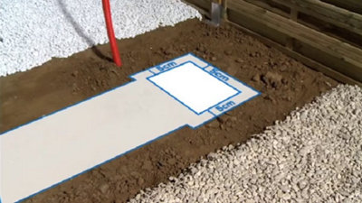 base des futurs piliers de portail