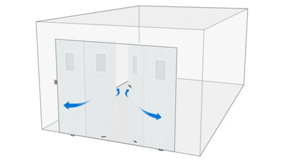 Ce type de porte ne permet pas l’installation d’un moteur