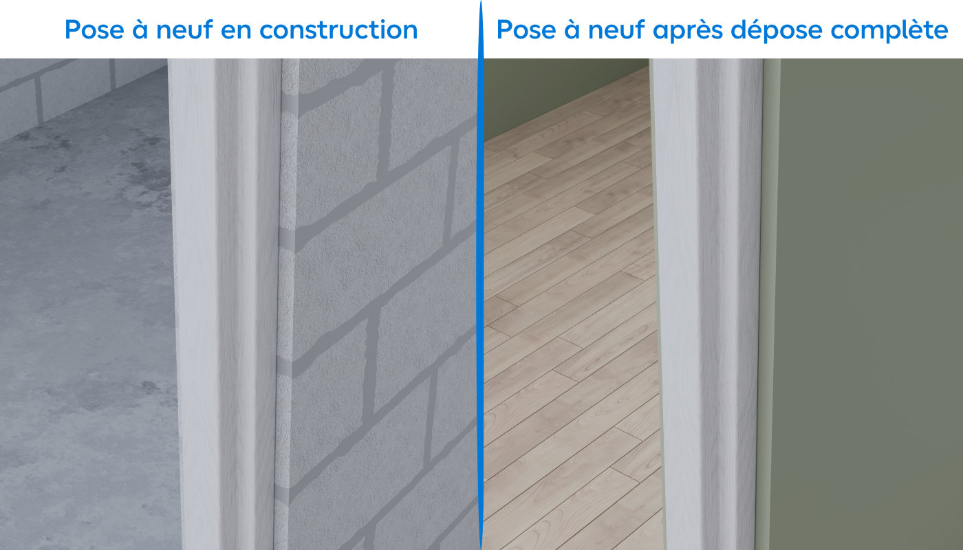 Comparaison pose à neuf construction et dépose complète