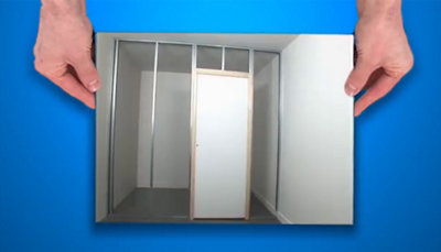 Finition de la cloison