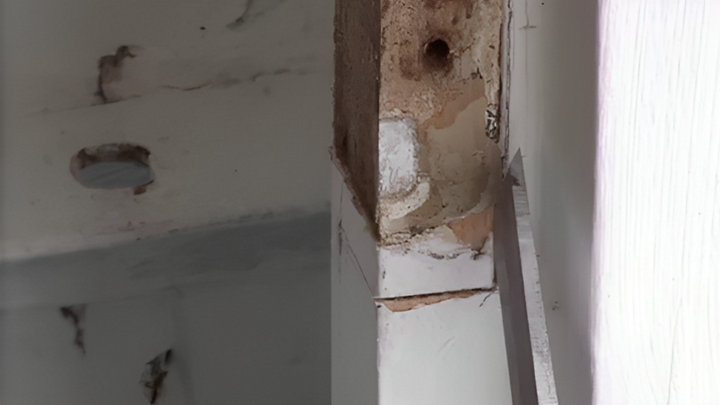 Réalisation entaille avec ciseaux à bois