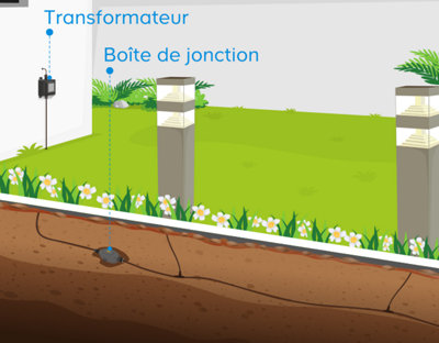 Les lampes sont alimentées