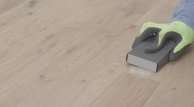Une fois le mastic sec