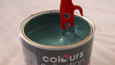 préparation de la peinture