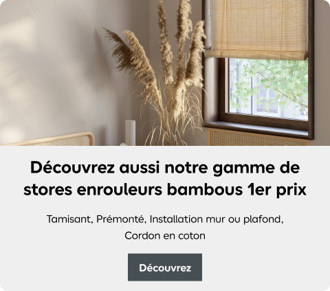 Visuel d'un store enrouleur en bambou