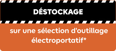 Bandeau déstockage outillage sans CTA