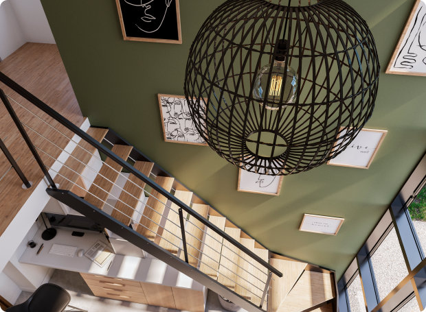 Un espace qui fait la part belle aux rangements malins