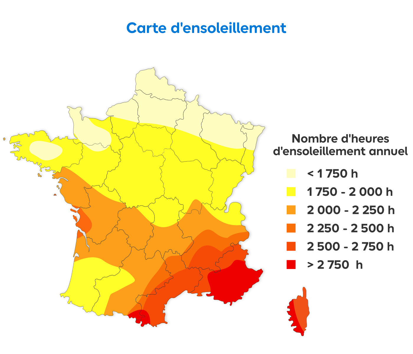 Carte d'ensoleillement