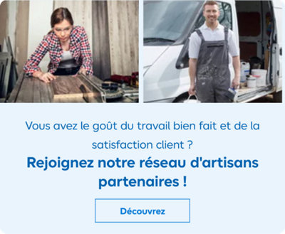 Vous avez le goût du travail bien fait et de la satisfaction client ? Rejoignez notre réseau d'artisans partenaires !