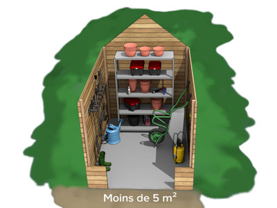 Un cabanon de rangement