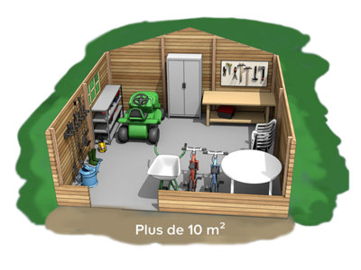 Un chalet de jardin pour profiter