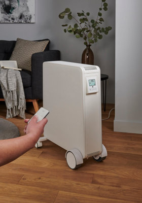 radiateur électrique mobile blanc télécommandé