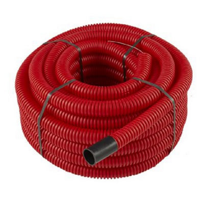 Rouleau de gaine électrique rouge