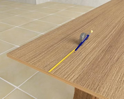 Découpe d’un panneau à la scie circulaire avec guide de coupe