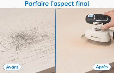 Illustration de l'amélioration de l'aspect final