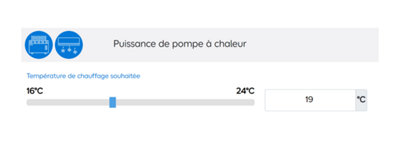Température de chauffage souhaitée