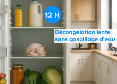 illustration de la décongélation pendant 12 heures