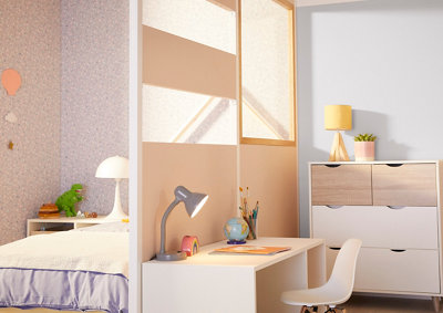 Une cloison de séparation vitrée