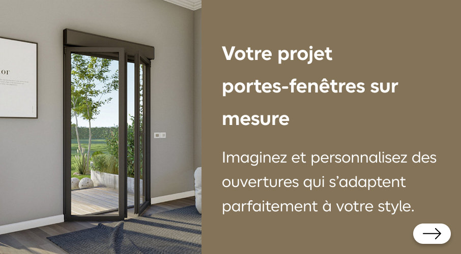Projet de menuiserie sur mesure portes-fenêtres