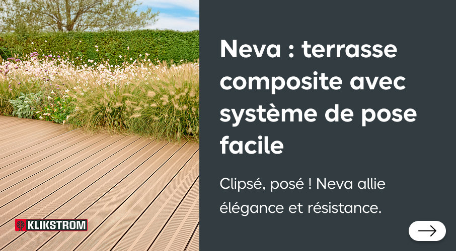 Neva : terrasse composite avec système de pose facile