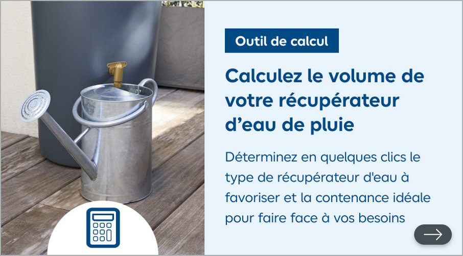 Calculez le volume de votre récupérateur d’eau de pluie
