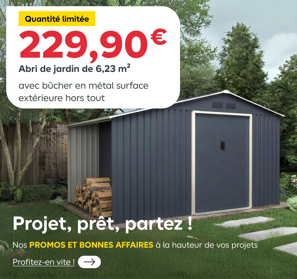 Abri de jardin de 6,23 m2