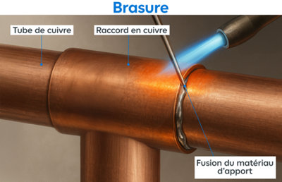 Illustration de la brasure