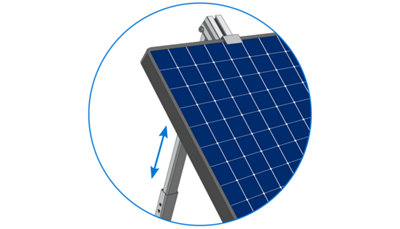 Étape 2 : régler l’inclinaison du panneau solaire
