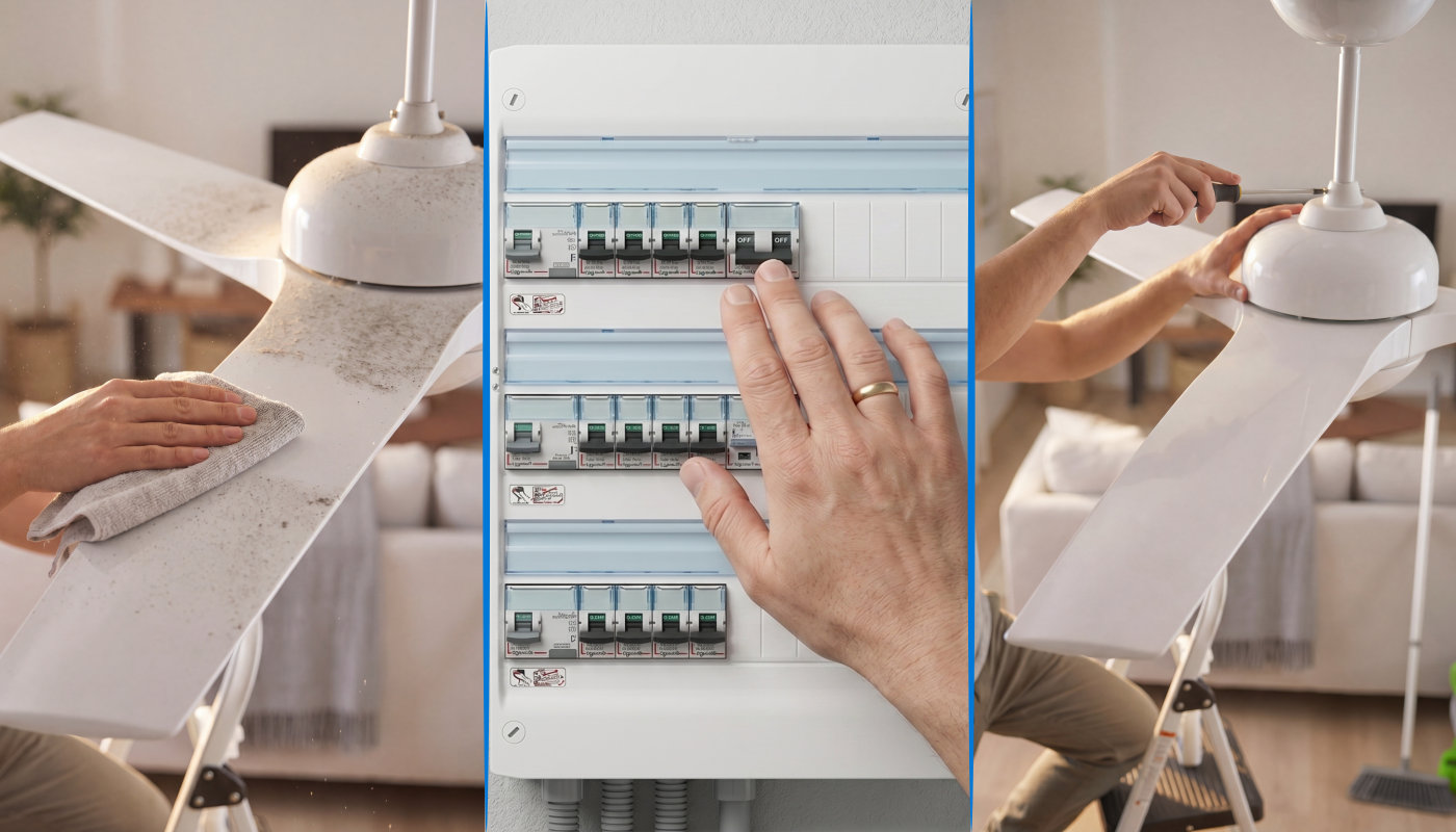 Les étapes de nettoyage du ventilateur
