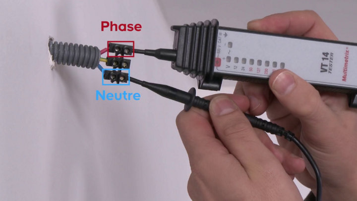 Testeur tension phase et neutre