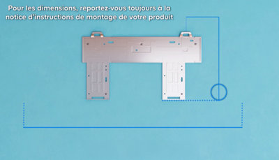 Marquage de l'emplacement du percage pour le passage des tuyaux