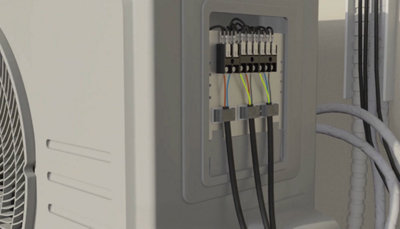 Connecter les fils électriques sur l'unité extérieure