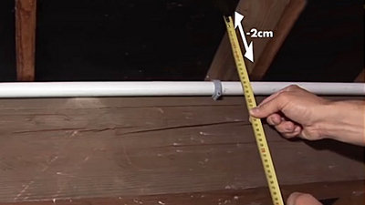 pose de la première couche d’isolant