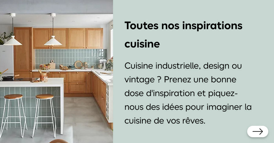 Toutes nos inspirations cuisine : conception, rénovation ou relooking ? Plus fonctionnelle, conviviale et esthétique ? Découvrez inspiration, conseils et produits malins pour réussir votre projet cuisine.