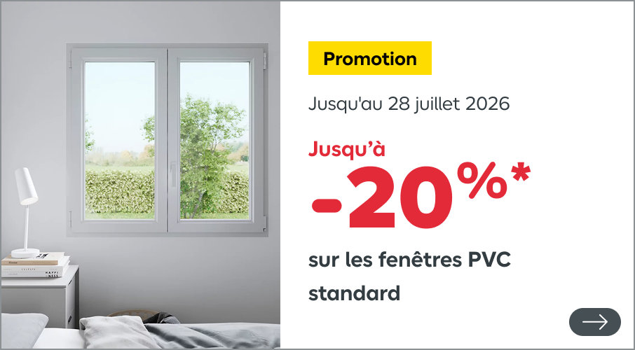 20% sur les fenêtres PVC standard
